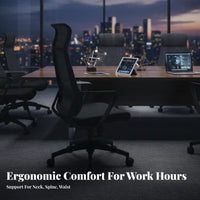 Ergonomic High-Back Chair Reclining Function for Students