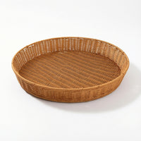 Woven Tray Sturdy Rattan Tray Decorative for Kitchen