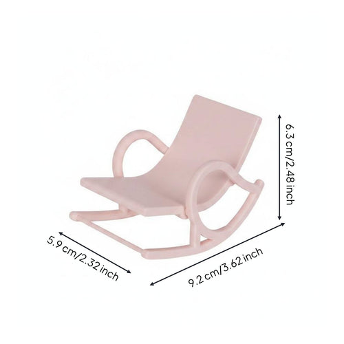Dollhouse Rocking Chair Simulation Design 1:12 Scale Rocking Chair