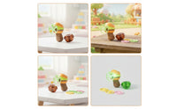 Burger Launcher with Flying Discs Outdoor Rotating Top Disc Launcher Cartoon Rotating Top Toy Colorful for Children