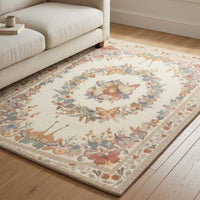 Butterfly and Floral Rug Crystal Velvet Floor Carpet Home Decor Decorative Border House Decoration Soft for Living Room