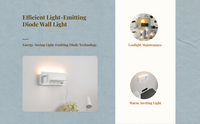 Adjustable Nordic LED wall sconce
