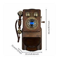 Rotary Wall Phone Corded Antique Wall Telephone No Batteries Needed