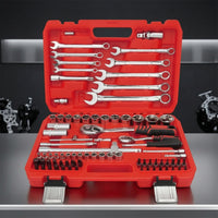 Mechanics Tool Set 82-Piece Socket and Ratchet Set Alloy Tool Steel Tool Kit with Carrying Case for Home Mechanics, Auto Repair, Car Maintenance