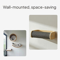 Space-Saving Wall Cat Bed, Cat Climbing Frame, Cat Scratcher, Cat Toy