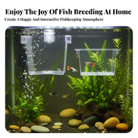 Aquatic Breeder Box Good Water Circulation Aquatic Breeding Box Guppy Breeding Enclosure Anti-Tip Design Easy to Clean