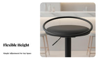 Upholstered rotating Stool Luxury Design Counter Chair Sturdy Frame for Homeowners