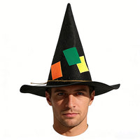 Wool Felt Witch Hat for Women Dark Wizard Hat for Halloween Costume Party