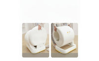 Enclosed Self-Cleaning Cat Litter Box Washable Automatic Cat Litter Box Hygienic Sealed for Cats, Indoor, Apartments