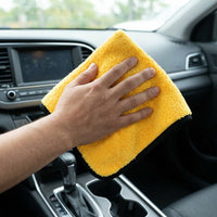Low Shed Micro Fibre Cloths for Cars and Car Drying Towel, Super-Fine High-Low Pile Soft Cleaning Cloths, 40x40cm Cleaning Cloths for Detailing