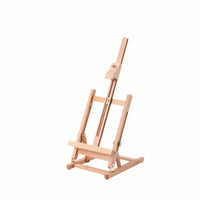 Portable Wooden Tabletop Easel Compact Adjustable Table Easel Fold-Flat Art Supply Sturdy for Artists, Students, Beginners, Painting, Sketching, Studio, Classroom