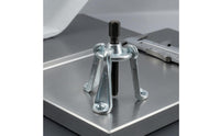 Forged Cr-V Steel Three-Jaw Puller Threaded Screw 3-Jaw Puller Hex Head Silver Metal Finish
