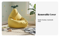 Fruit Design Pineapple-Shaped Seat Skin-Friendly Convertible Bean Bag Bed Odorless Filling children's Furniture Breathable for Children, Toddlers, Parents, Reading Corner, Bedroom, Playroom, Living Room