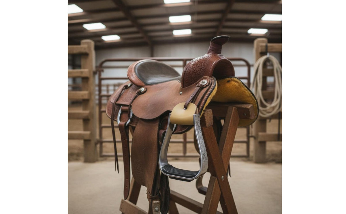 2 Pieces Aluminum Horse Stirrups Equestrian Gift Western Saddle Stirrups Equestrian Equipment for Adults