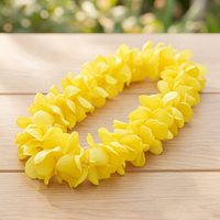 100CM Thickened Hawaiian Hula Skirt Flower Lei Set for Performance & Party