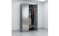 Easy to Clean Stainless Steel Locker Long-Lasting Employee Changing Cabinet Moisture-Proof Multi-Door Storage Cabinet Waterproof for Employees, Factory, Dormitory, Cleanroom, Gym