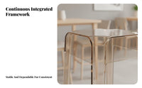 Clear Acrylic High Stool Modern Look Transparent Invisible Stool Space-Saving Design