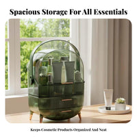 particleproof Makeup Case with Drawers Large Capacity for Bathroom Countertop, Teens