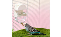 Leak-Resistant Parrot Water Feeder Easy to Install Automatic Bird Water Dispenser Construction Cage Waterer for Parrots, Pigeons