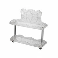 Acrylic Cosmetic Storage Rack Nordic Design Acrylic Shelf Decorative Clear Washroom Organizer for Countertop