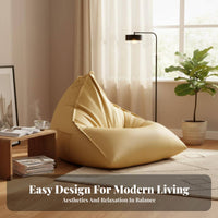 Structured Lounger Lazy Sofa Padded Floor Seat Japanese Design Easy to Clean for Readers, Console Players, Perusing Nook