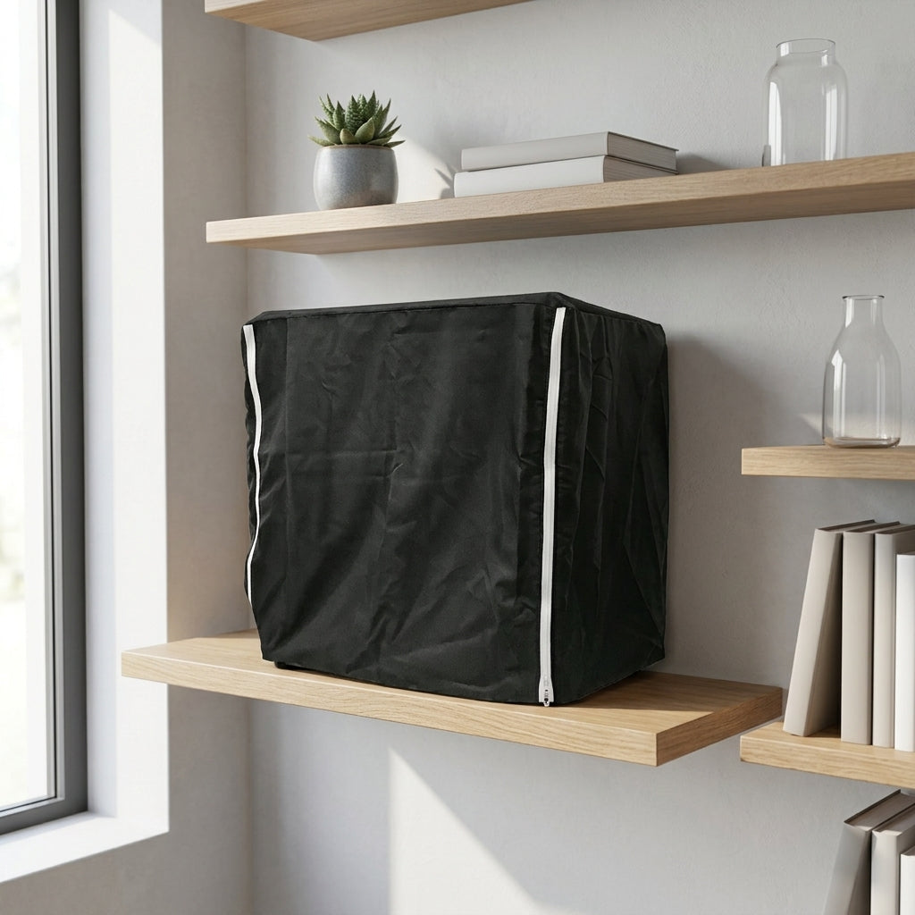 Bird Cage Cover and Dust Guard, Zippered Polyester Bird Cage Water-resistant Cover and Bird Cage Dust Cover for Square Parrot Parakeet Enclosures