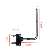 Multi-function Connector Clamp Cymbal Extension Clamp Hand-tightened Percussion Mount Single-side Universal Clamp Seat Double-side Universal Clamp Sea