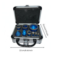 9 Pieces Diamond Tipped Tool Kit Hard Materials Diamond Kit High Precision Tools