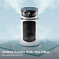 Low Noise USB Personal Air Cooler 3 Speeds USB Desk Cooler Large Water Reservoir for Office, Bedroom, Dorm Room