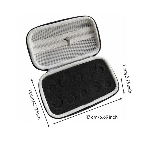 Therapeutic Vials Vial Travel Case Carrying Handle 15 Slot Vial Carrier Wear-Resistant Hard Holder for Diabetics