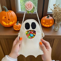 Halloween Ghost Bag for Kids Candy Collection Storage Bag, DIY Pattern