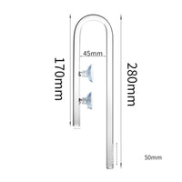 Glass Lily Pipe Improves Water Circulation Aquarium Inflow Pipe Perfectly