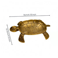 Decorative Brass Turtle Tray Small Size Brass Turtle Tray Artisanal
