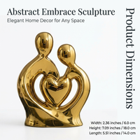 Couple Statue Abstract Sculpture for Home Decor, Romantic Couple Hugging Ceramic Figurine, Modern Mi - Image 6