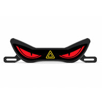 LED License Plate Light with Eye Design Decorative Motorcycle License Plate Light Slim Lighting Compact for Motorcyclists, Night Riding