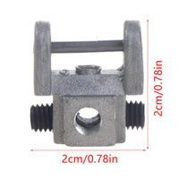 2 Pieces Wire Clamp Head Threaded Clamp Head Small