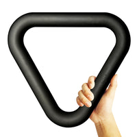 FLD Silicone and Cast Iron Triangular Ring Dumbbell for Pilates and Strength Training