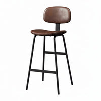 Lowrear Bar Stool Utilitarian Design High Chair with Spinerest Minimalist Design for Homeowners, Adults, Restaurant, Cafe