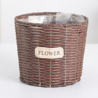 Plant Pots and Hanging Basket for Indoor Plants, Wicker Basket with Liner for Indoor Plant Pot, Outdoor Plant Basket with Handmade Weaving Design