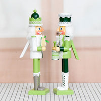 Green Lace Nutcracker Wooden Figure 38cm