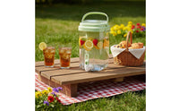 Food Grade Material Refrigerator Cold Water Jug with Spigot Large Capacity Fridge Drink Dispenser with Spigot Leak-Proof Refrigerator Water Dispenser Easy to Clean for Outdoor, Picnic, Party
