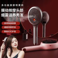 Electric Massage Comb with Vibration and Red Light Therapy