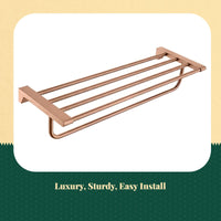 Coral Gold Bathroom Hardware Set, Wall Mounted