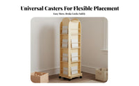 Mobile Rotating Book Rotating Book standDegree Rotation children's Book Storage Unit Multi-Functional Space-Saving for Children
