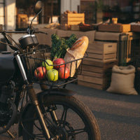 Front Storage Carrier Sturdy Duty Motorbike Storage Carrier Openwork Design
