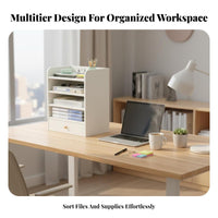 Multitier Desktop Organizer Multifunctional Desk Shelf long-lasting for Dorm Room