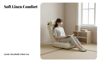 Adjustable Floor Lounger Ergonomic Back Support Adjustable Backrest Lounger