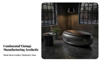 Riveted Vintage Aircraft Bench Mechanical Aesthetic Indoor Furniture Warehouse Artistic Retro Design for Residents, Adults