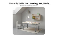 Height Adjustable Kids Table Easy to Clean Adjustable Height Kids Table children's Study Desk for Young Children, Teachers, Playroom, Home