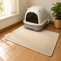 Pet Mat, Cat Litter Scatter Prevention Mat, Washable, Odor Resistant, Double Layer Structure, Non-Slip, Thick Fabric